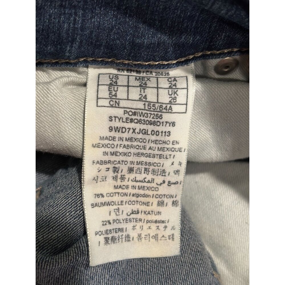 Guess Womens Medium Rise Straight Leg Jeans Size 24 Blue Denim - Picture 5 of 13